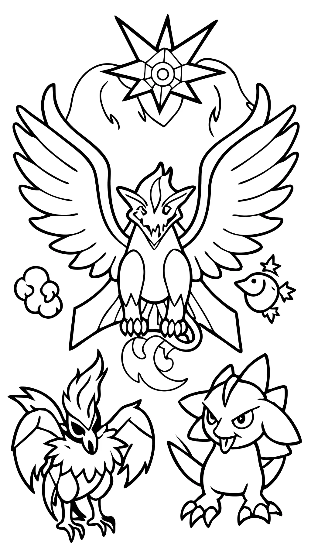 coloring pages pokemon legendary